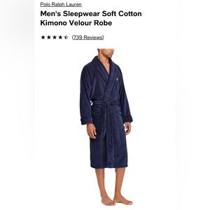 Men’s L/XL Ralph Lauren robe (navy)